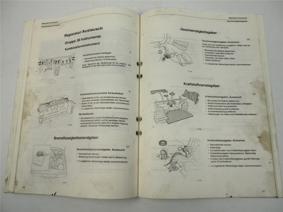 Werkstatthandbuch Volvo 850 ab 1992 Elektrische Anlage Beleuchtung Instrumente