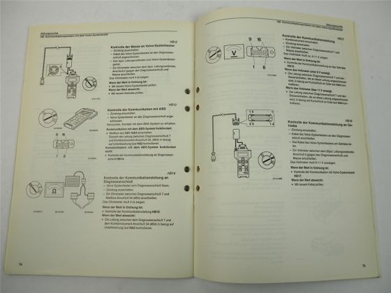 Volvo 850 Kombiinstrument VDO Diagnose Fehlersuche Werkstatthandbuch 1995