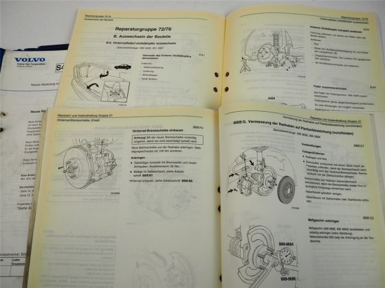 Volvo S40 V40 Vorderachse Lenkung Bremsen Hinterradaufhängung Werkstatthandbuch