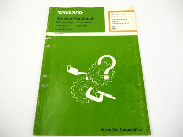 Volvo 740 760 780 ab 1988 Zündanlage Rex 1 Regina Werkstatthandbuch 1992