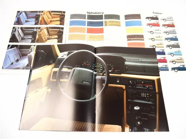 Volvo 740 760 PKW 2x Prospekt Brochure 1986 englisch