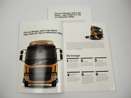 Volvo FL Truck LKW 2x Prospekt Produktleitfaden Übersicht Poster 2013
