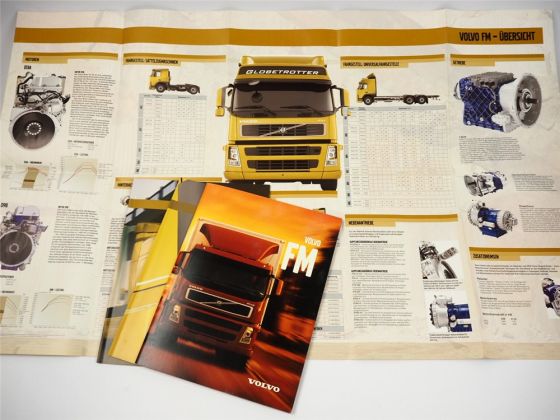 Volvo FM Truck LKW 4x Prospekt Poster 2001/06