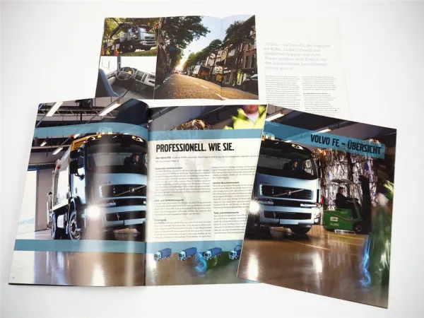 Volvo FE Truck LKW 3x Prospekt Produktdaten Übersicht Firmenzeitschrift 2002/06