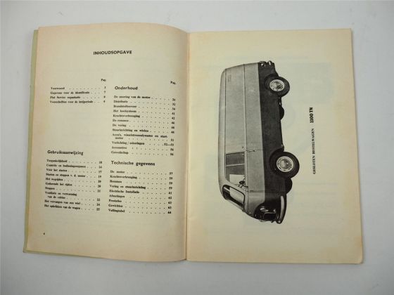 Fiat 1100TN type 217N Diesel Bestelwagen en Pickup Handleiding