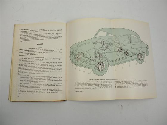 Fiat 1400B Berline Notice d entretien 1956