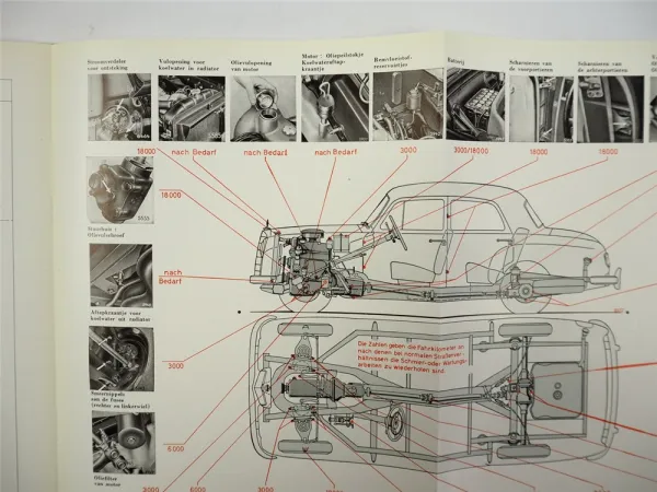 Mercedes Benz 190 B met Motor M121B Handleiding ca. 1959