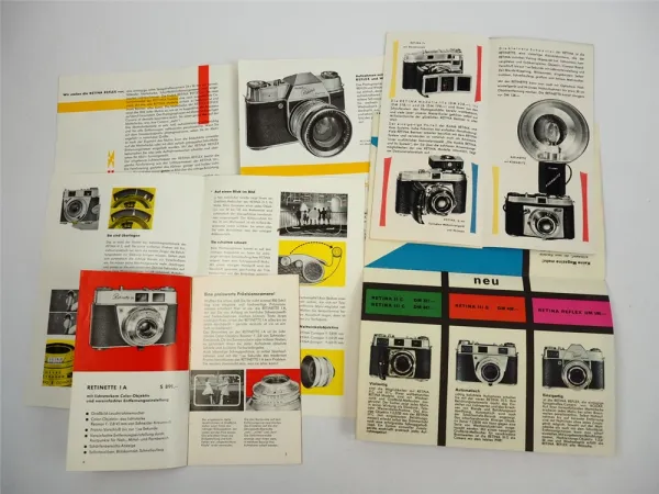 Kodak Stuttgart Kameras Fotozubehör Prospekte ca. 1950er Jahre