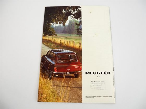Peugeot 304 Saloon Estate SLS GL SL Prospekt Brochure 1977