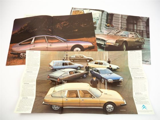 Citroen CX 2000 2400 2200 Diesel 4x Prospekt Brochure 1975/76