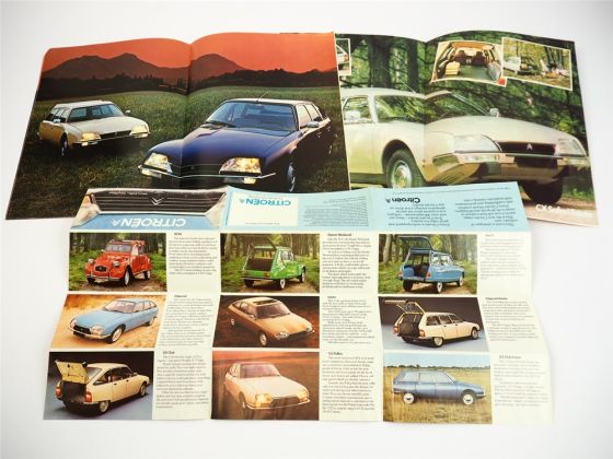 Citroen CX 2000 2400 2200 Diesel 4x Prospekt Brochure 1975/76