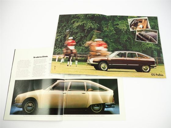 Citroen CS Special Club Pallas X2 Estate 2x Prospekt Brochure 1975/76