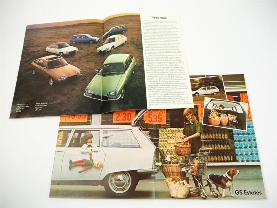 Citroen CS Special Club Pallas X2 Estate 2x Prospekt Brochure 1975/76