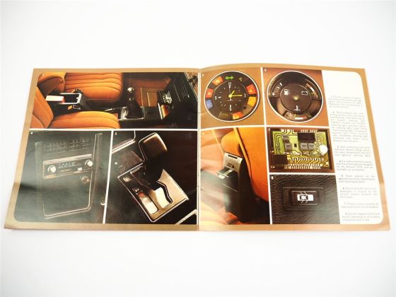 Renault 30 TS mit V6 Motor Prospekt Brochure 1975