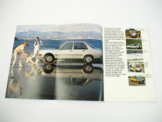 Renault 18 TL GLT TS GTS Prospekt Brochure