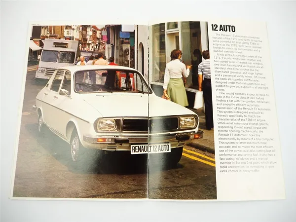 Renault 12 TL TS Estate Prospekt Brochure 1975