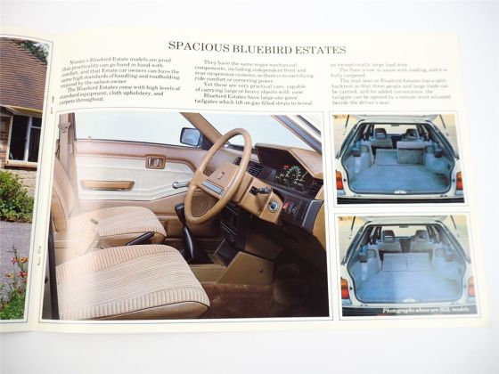 Nissan Bluebird DX GL SGL Turbo 1.8 2.0 Prospekt Brochure 1984