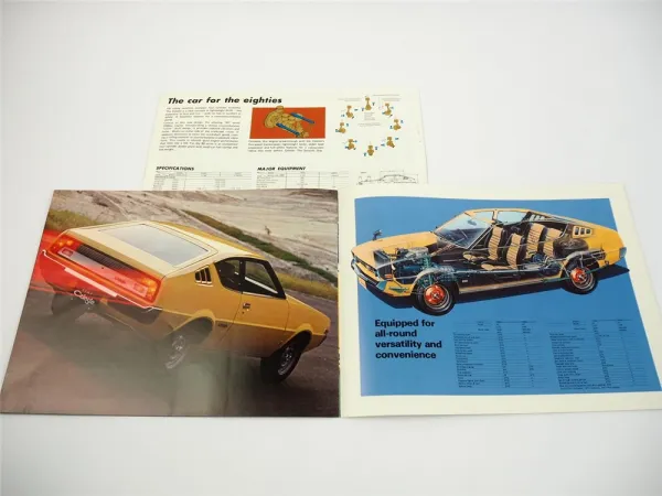 Mitsubishi Colt Celeste 1600 ST 2000 GT 2x Prospekt Brochure 1975