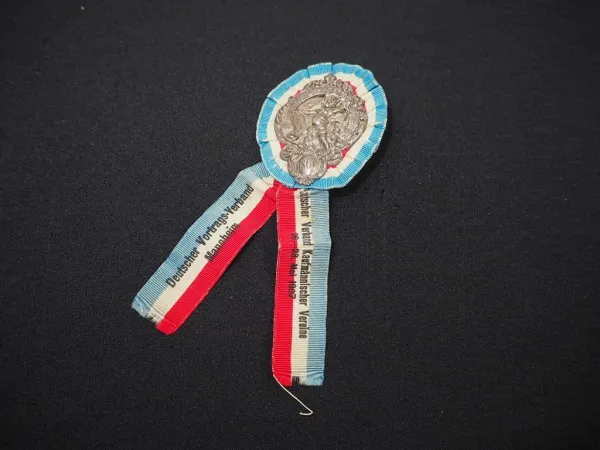 Abzeichen Kaufmännischer Verein Vortrags Verband Mannheim 1907