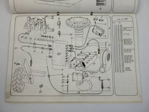 Accord Pneumatic DL 434 Drillmaschine Ersatzteilliste 1990