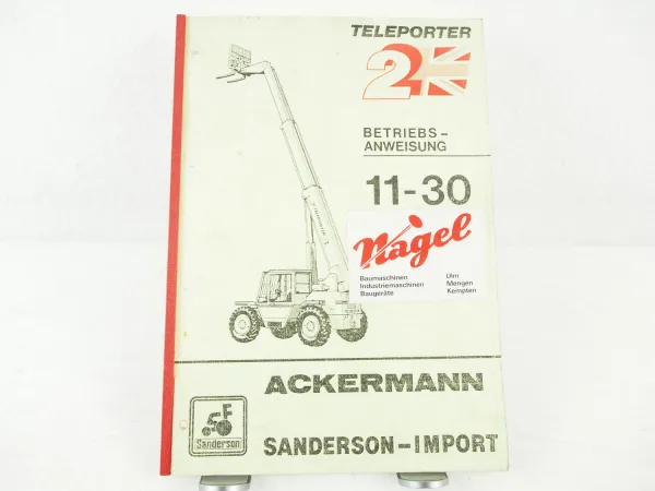 Ackermann Teleporter 2 11-30 Betriebsanleitung Bedienungsanleitung