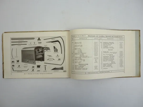 Adler 6/25 PS 6G PKW Ersatzteilkatalog Ersatzteilliste 1925