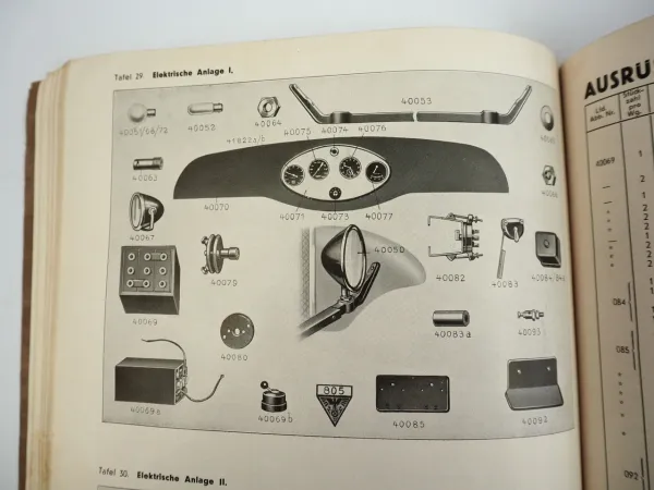 Adler L6 1T 1,5T 2T 2,5T LKW Ersatzteilkatalog Ersatzteilliste 1935