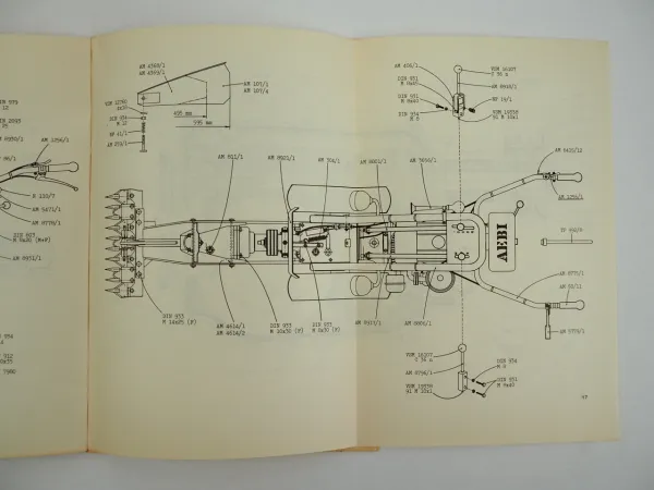 AEBI AM40 Motormäher Betriebsanleitung Ersatzteilliste 1980