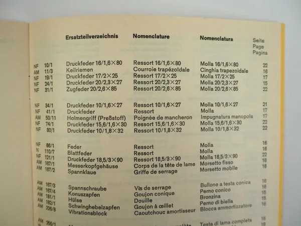 AEBI AM40 Motormäher Betriebsanleitung Ersatzteilliste 1980