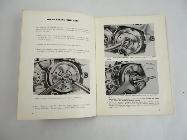 Agrati Garelli Engine KL 50E 50cc 100E 80cc Repair Manual Instructions 1973