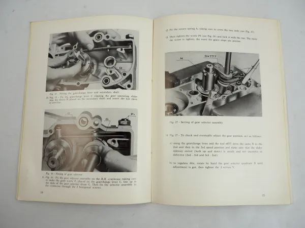 Agrati Garelli Engine KL 50E 50cc 100E 80cc Repair Manual Instructions 1973