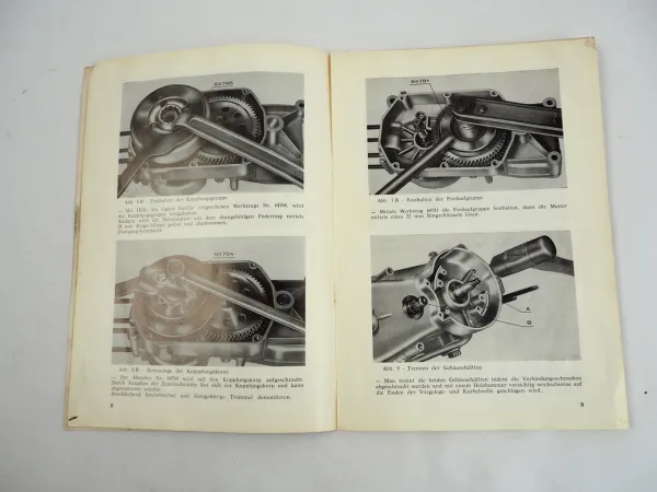 Agrati Garelli Motor Zweitakt Horizontal 49 ccm Mofa Werkstatthandbuch 1974