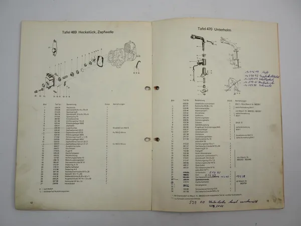 Agria 2400 Einachsschlepper Betriebsanleitung Ersatzteilliste 1977/80