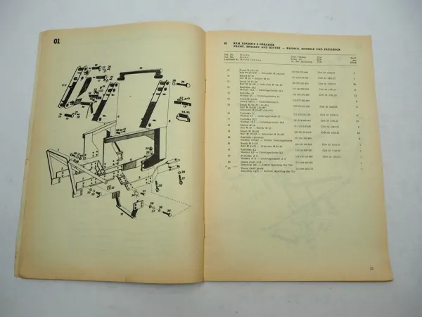 Agrozet ND5 - 018 Frontlader für Zetor 5211 Ersatzteilliste Parts List 1985