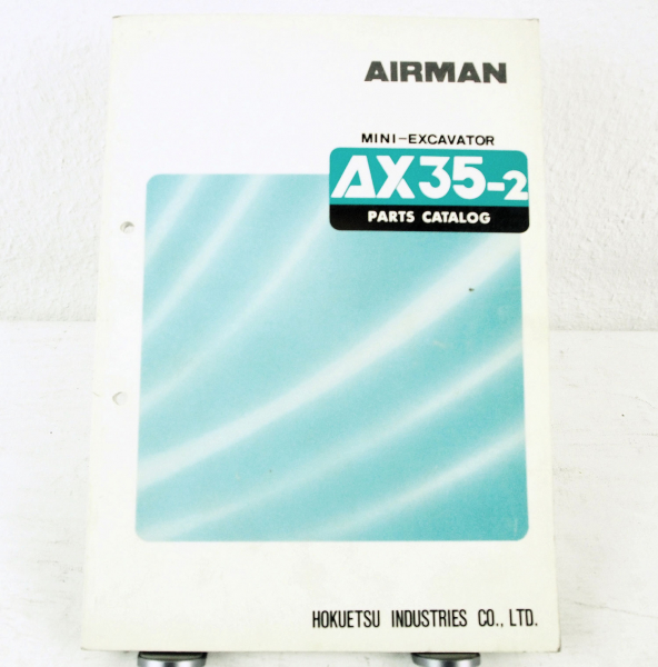 Airman AX35-2 Mini Excavator Parts List Catalog Ersatzteilliste in englisch