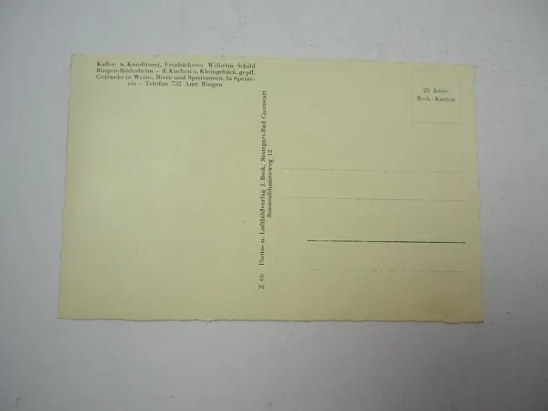 AK Bingen Rüdesheim Kaffeehaus Schild ca. 1950 Rheinland Pfalz
