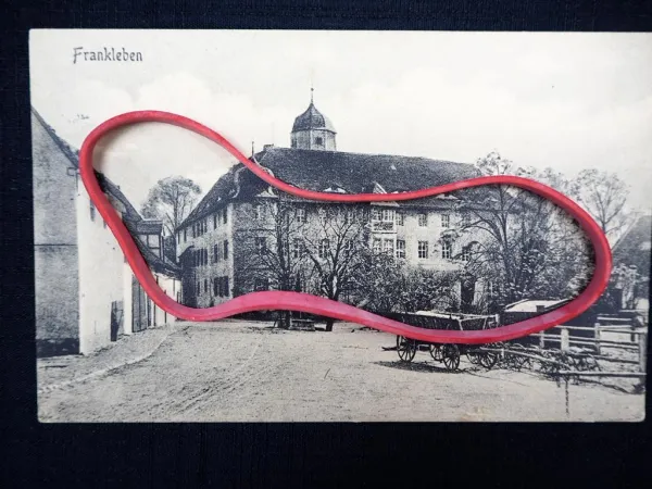 AK Frankleben Merseburg Geiseltal Schloss 1915 gelaufen