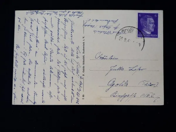 AK Großkayna Geiseltal Grube Brikettfabrik Michel Lebensmittelhandlung Vogt 1942