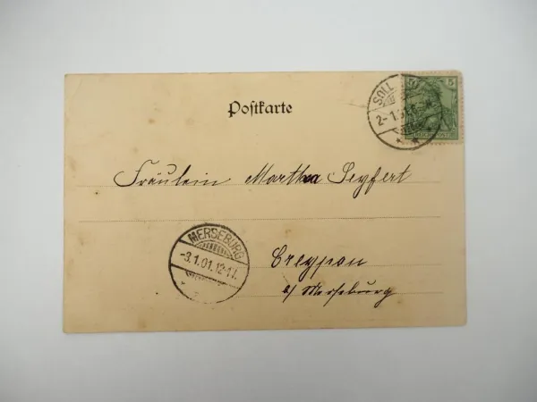 Ak Gruss aus Wülfingerode Gasthaus Hanson Total 1901 Sollstedt Thüringen
