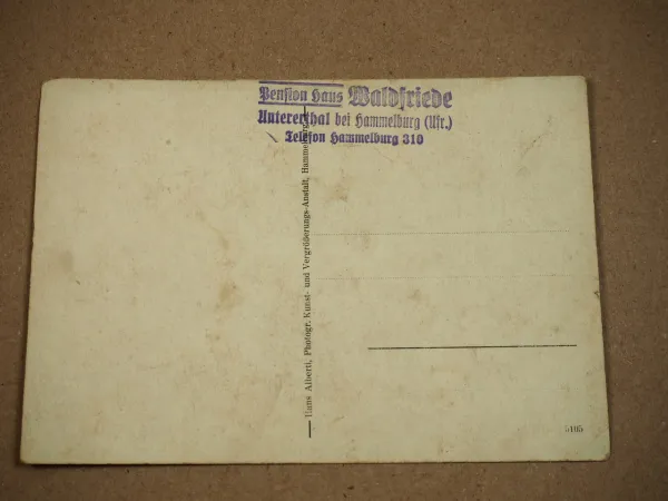 Ak Haus Waldfrieden Untererthal Hammelburg ca 1930 Unterfranken Bayern