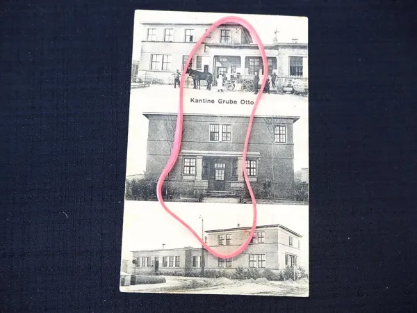 AK Körbisdorf Merseburg Braunsbedra Kantine Grube Otto ca. 1920er Jahre gelaufen
