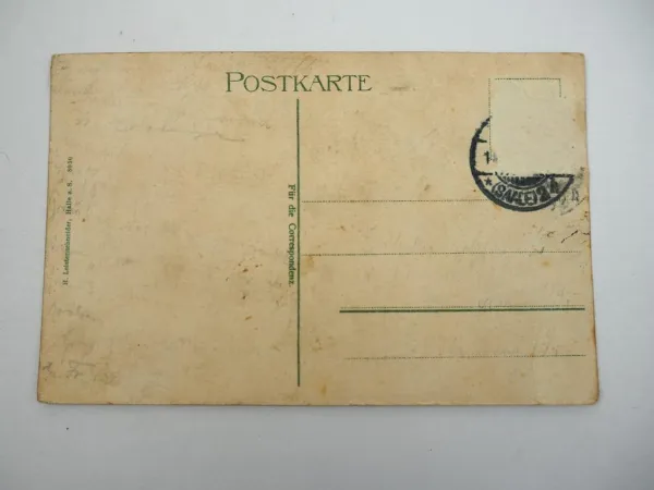 AK Litho Hotel Tulpe Halle Saale ca.1910 Sachsen-Anhalt