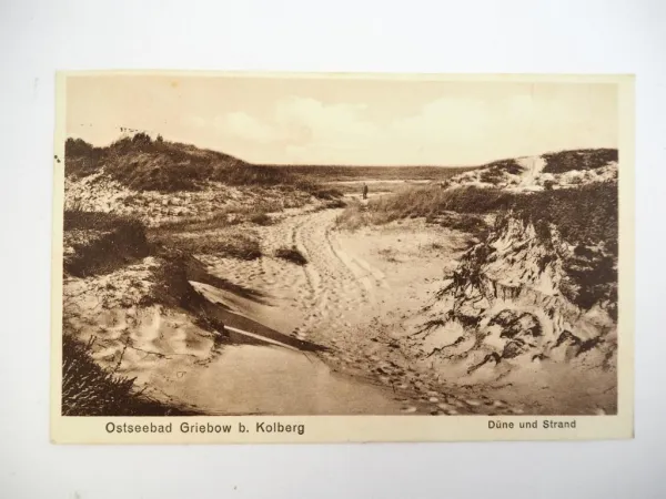 AK Ostseebad Griebow bei Kolberg Düne und Strand 1932 Polen Pommern