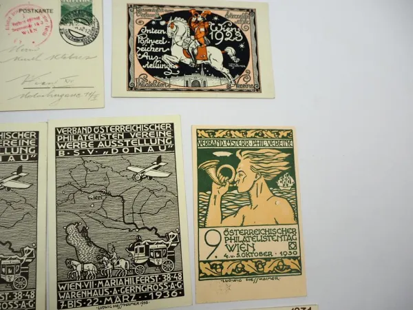 AK Postkarten 11x Österreich 1911 bis 1946