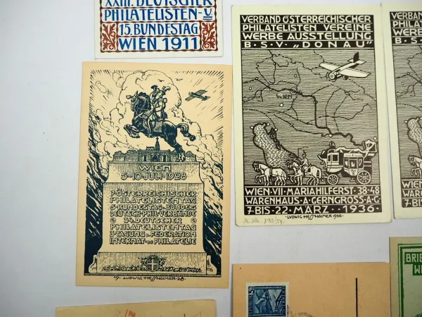 AK Postkarten 11x Österreich 1911 bis 1946
