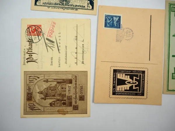 AK Postkarten 11x Österreich 1911 bis 1946