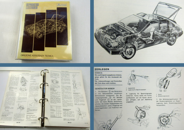 Alfa Romeo Arna Werkstatthandbuch Reparaturanleitung 1984/85