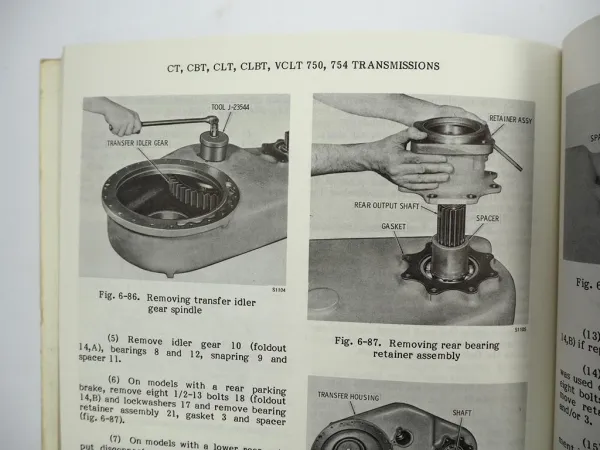 Allison CT CBT CLT CLBT VCLT 750 754 Automatic Transmission Service Manual 1985