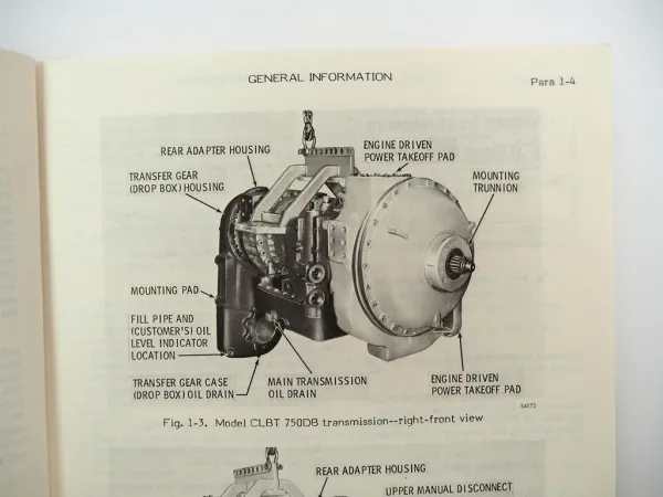Allison CT CBT CLT CLBT VCLT 750 Automatic Transmission Service Manual 1978
