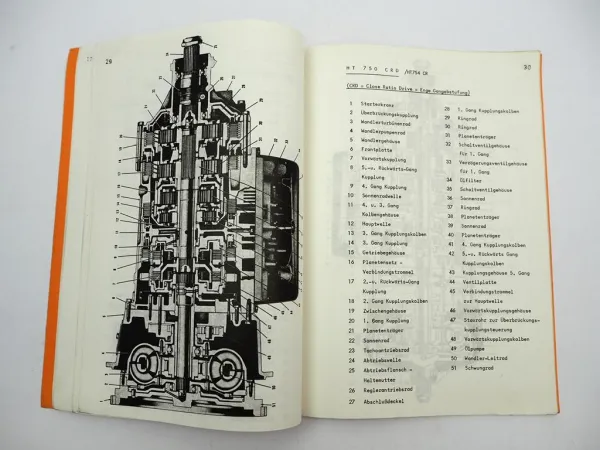 Allison HT 740 750 754 750 CR DR Automatikgetriebe Schulungshandbuch ca. 1980
